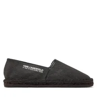 Espadryle męskie - Espadryle KARL LAGERFELD KL70119 Czarny - miniaturka - grafika 1