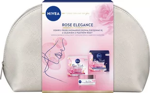 Nivea - ROSE ELEGANCE - Zestaw prezentowy do pielęgnacji skóry dojrzałej - Przeciwzmarszczkowy krem na dzień 50 ml + Przeciwzmarszczkowy krem na noc 50 ml + Kosmetyczka - Zestawy kosmetyków damskich - miniaturka - grafika 1