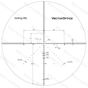 Vector Optics - Luneta celownicza Veyron 6-24x44 - Podświetlany punkt celowniczy - 30 mm - First Focal Plane - SCFF-37 - Lunety i akcesoria Vector Optics - Luneta celownicza Veyron 6-24x44 - Podświetlany punkt celowniczy - 30 mm - First Focal Plane - SCFF-37 - Lunety i akcesoria - miniaturka - grafika 7
