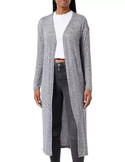 Swetry damskie - VERO MODA Damski sweter z dzianiny VMBRIANNA LS Open Calf Cardigan Boo, Medium Grey Melange, XL - grafika 1