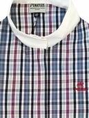 Koszulki jeździeckie - PIKEUR Koszula konkursowa na krótki rękaw D-Turn check damska - miniaturka - grafika 1