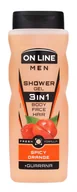 Kosmetyki do kąpieli - ON LINE Żel pod prysznic 3w1 Soczysta pomarańcza 410 ml - miniaturka - grafika 1