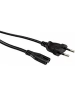 Kable komputerowe i do monitorów - Kabel zasilający Euro 2-pin, czarny, 3m. - miniaturka - grafika 1