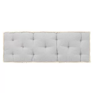 vidaXL Poduszka na sofę z palet, szara, 120x40x7 cm - Poduszki ogrodowe - miniaturka - grafika 1