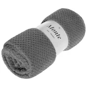 Koce - Koc 150 x 200 Mikrofibra Żakardowa Monte Grafitowy - miniaturka - grafika 1