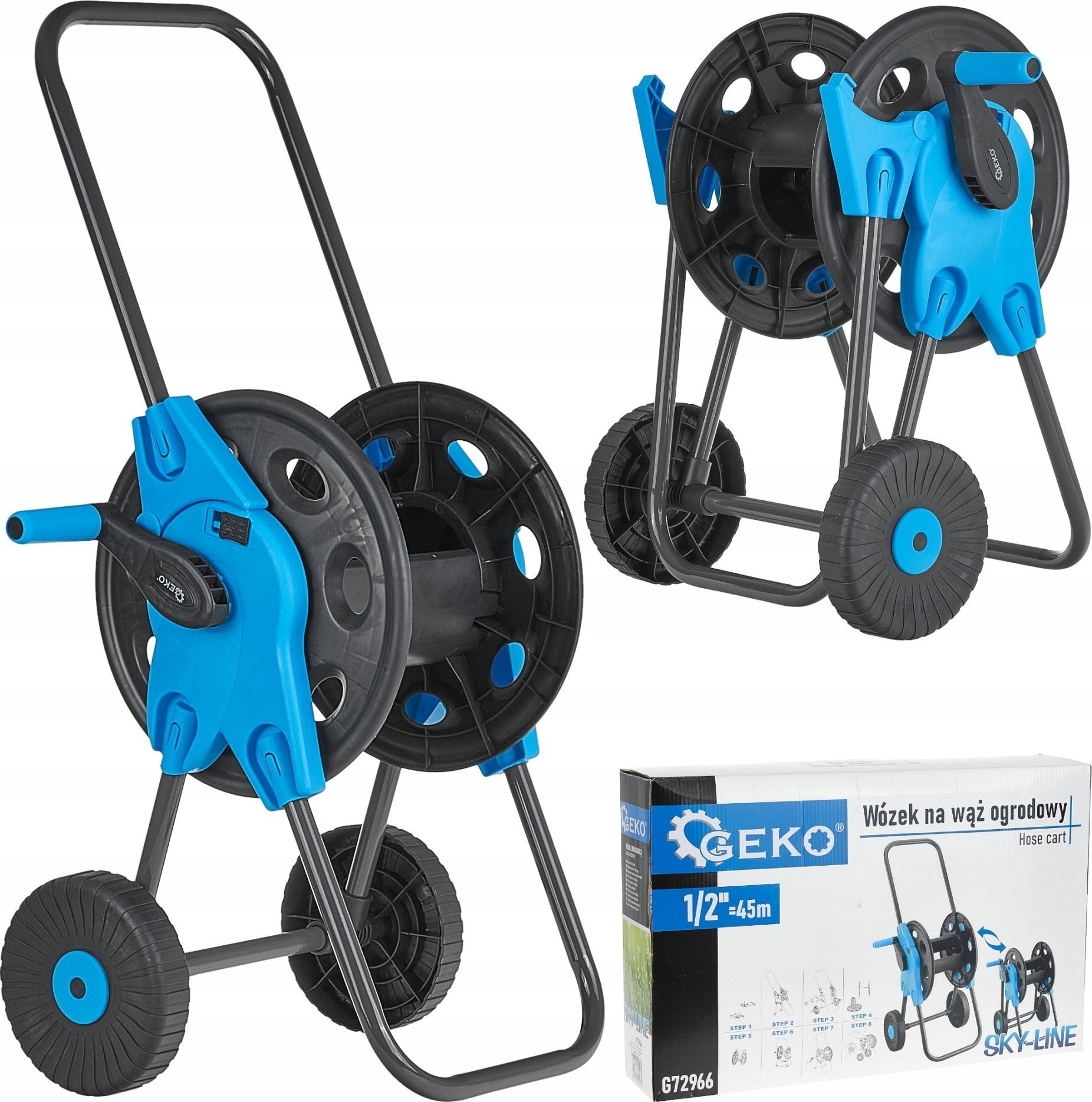 Bradas Wózek na wąż ogrodowy 1/2