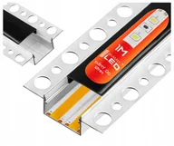Akcesoria do oświetlenia - Profil Led aluminiowy do płyt Gk gipsowych wpuszczany 1m regips szeroki - miniaturka - grafika 1