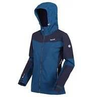 Kurtki damskie - Regatta Damska kurtka Desoto Vi Veste Softshell Femme Respirante Avec Ventilation Sous Les Bras Et Capuche Détachable Jacket niebieski Blue Opal / Navy FR : XS (Taille Fabricant : 10) - miniaturka - grafika 1