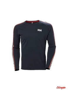 Koszulka męska HELLY HANSEN Lifa Active Stripe Crew - Navy - Koszulki męskie - miniaturka - grafika 1