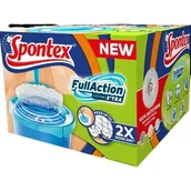 Miotły, szufle, mopy - Spontex Express Zestaw spontex Full Action +  kompleksowe rozwiązanie o niewielkich mop do mycia z obrotowymi system zapewnia na wygodne czyszczenie wszystkich podłóg 72110022 - miniaturka - grafika 1