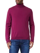 Swetry męskie - United Colors of Benetton sweter męski, Fioletowy 2L4, S - miniaturka - grafika 1