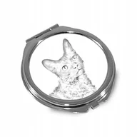 Lusterka do makijażu - Kot LaPerm Lusterko kieszonkowe składane - miniaturka - grafika 1