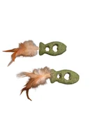 Zabawki dla kotów - Kocimiętka dla kota, Zabawka z piórami i kocimiętką, Rybka Le Pupi - miniaturka - grafika 1