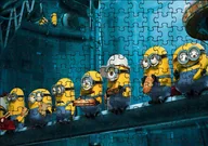 Puzzle - Puzzle Układanka 120 el : Minionki + Woreczek Z Nadrukiem - miniaturka - grafika 1