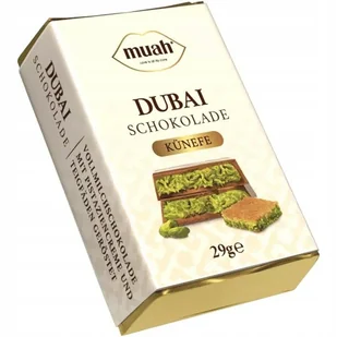 MUAH Czekolada Dubajska 29g - Dubai Chocolate z Pistacjami i Kadayif - Czekolada - miniaturka - grafika 1