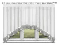 Firany - Firana Gotowa KATANIA Cyrkonie ŁUK 300x150 WOAL 3m - miniaturka - grafika 1