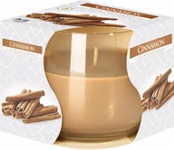 Świece - Bispol Cinnamon sn71-65 1szt - świeca zapachowa szkło - miniaturka - grafika 1