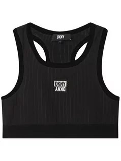 Koszulki dla dziewczynek - DKNY Top D35S91 S Czarny Regular Fit - grafika 1