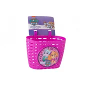 Koszyki rowerowe - Koszyk na kierownicę dziecięcy plast. PSI PATROL różowy - miniaturka - grafika 1