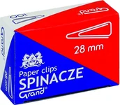 Spinacze i klipsy do papieru - Grand SPINACZ BIUROWY T-28 /1 OP-100szt - miniaturka - grafika 1