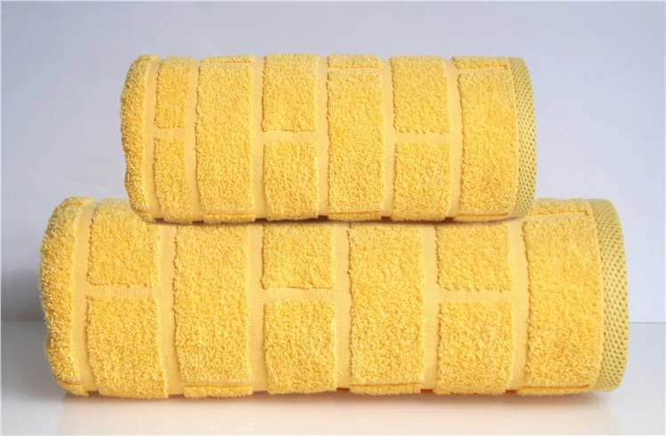 Brick  Żółty ręcznik bawełniany GRENO 50 x 90