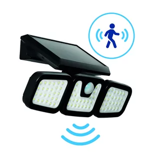 Lampa solarna LUNA 1,5W czujnik ruchu LEDOWA 3 tryby pracy barwa zimna - Lampy ogrodowe - miniaturka - grafika 1