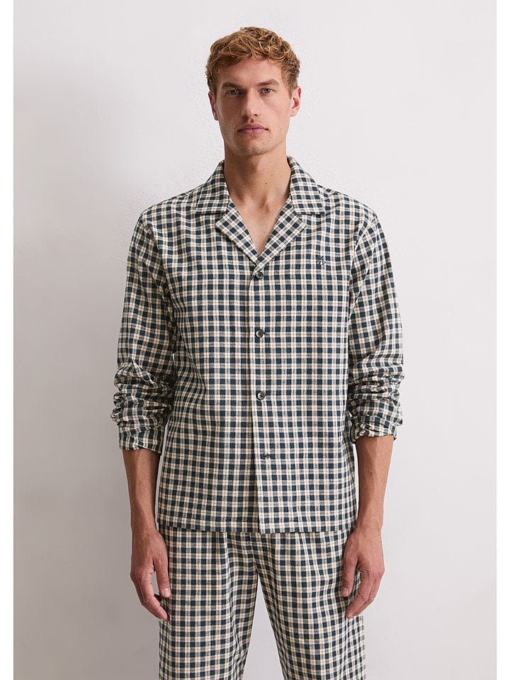 Marc O´Polo Koszulka piżamowa w kolorze granatowo-kremowym