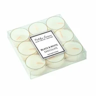 Świece - Black & White Chocolate - sojowe podgrzewacze zapachowe 9 szt. - miniaturka - grafika 1