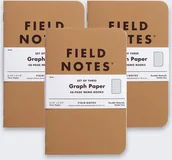 Zeszyty szkolne - HP Notes Field Notes Original Kraft Kratka 3 Pack - miniaturka - grafika 1