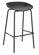 Taborety i hokery - Nowoczesny czarny hoker loftowy B6-C54 - miniaturka - grafika 1