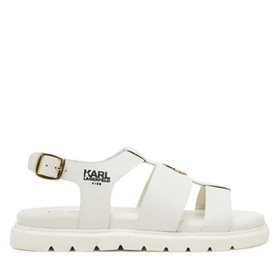 Sandały Karl Lagerfeld Kids Z30372 S Écru - Buty dla dziewczynek - miniaturka - grafika 1