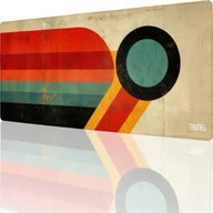 Podkładki pod mysz - PODKŁADKA POD MYSZ GAMINGOWA Nostalgic Stripes 90x40 TILT Duża Wodoodporna - miniaturka - grafika 1