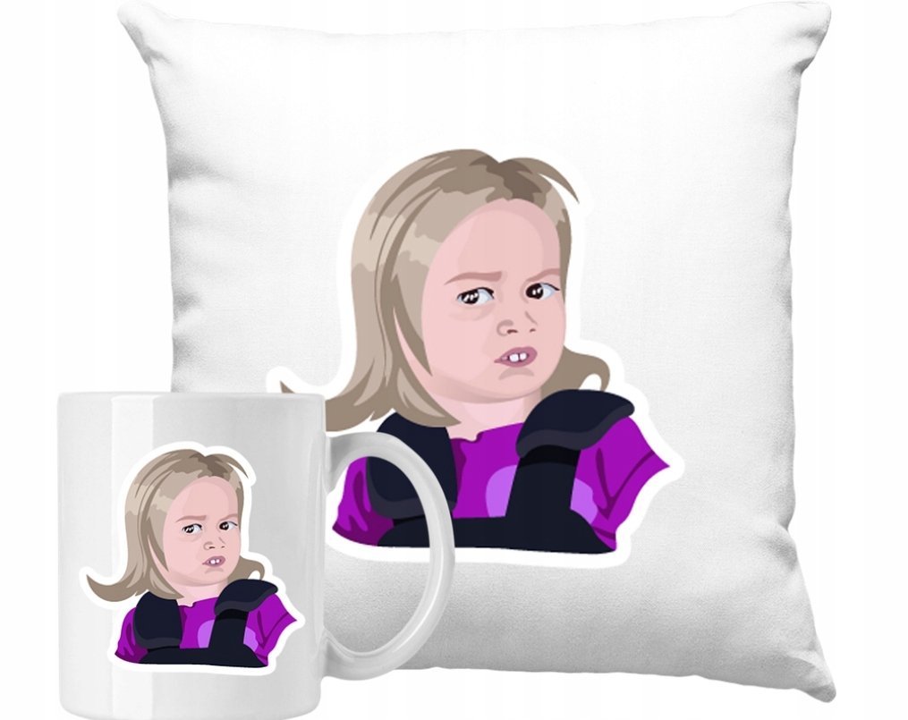 ZESTAW PODUSZKA + KUBEK Emoji Meme Smile Śmieszne Pomysł Na Prezent #5
