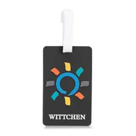 Akcesoria podróżnicze - Identyfikator do walizki prostokątny czarny - miniaturka - grafika 1