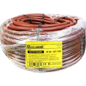 Rury i kanały wentylacyjne - elettrocanali Rura karbowana 750N kolor brązowy PVC fi 20 100m ECTC1520M - miniaturka - grafika 1