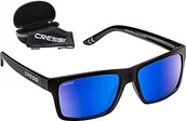 Okulary przeciwsłoneczne - Cressi Unisex-Adult Bahia Floating Sunglasses Sportowe okulary przeciwsłoneczne ,Czarny/Niebieski Obiektyw lustrzany Czerwony ,Jeden rozmiar ,XDB100701 XDB100701 - miniaturka - grafika 1