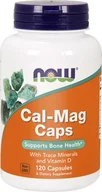 Witaminy i minerały dla sportowców - Now Foods Cal-Mag Caps + Mikroelementy - 120 Kapsułek - miniaturka - grafika 1