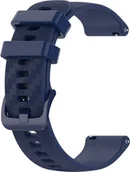 Ładowarki samochodowe - Sportowy pasek zamienny do Garmin Forerunner 645 Music 20 mm silikonowy pasek Loop, kolor: niebieski - miniaturka - grafika 1