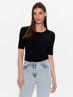 Swetry damskie - Trussardi Sweter 56M00583 Czarny Slim Fit - miniaturka - grafika 1