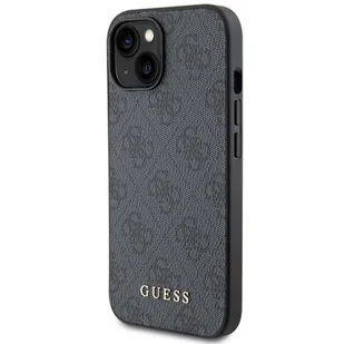 Oryginalne Etui GUESS Hardcase GUHCP15MG4GFGR do iPhone 15 PLUS (4G Metal Logo / szary) - Etui i futerały do telefonów - miniaturka - grafika 7