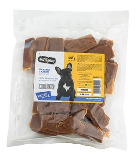 HAU MIAU Pausesnack przysmak dla psa kanapki z kaczki o smaku sera 500g - Przysmaki dla psów - miniaturka - grafika 1