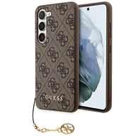 Etui i futerały do telefonów - Guess Etui 4G Charms Collection do Galaxy A55, brązowe - miniaturka - grafika 1