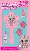 Kosmetyki kąpielowe dla dzieci - ESTETICA Chlapu Chlap Unicorns Are Real zestaw dziecięcy ze szczotką do włosów - miniaturka - grafika 1