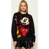 Swetry damskie - Desigual Sweter HELLO MICKEY | Desigual x Disney | Relaxed fit - miniaturka - grafika 1