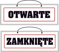 Tablice BHP - Tablica laminowana A3/2 - otwarte/zamknięte - dwustronna - miniaturka - grafika 1