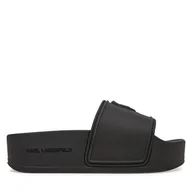 Klapki i japonki damskie - Klapki KARL LAGERFELD Kondo Maxi KL80819M Czarny - miniaturka - grafika 1