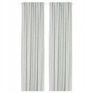 Zasłony - IKEA GINSTMOTT Zasłona, 2 szt. na taśmie biały, 145x300 cm Przyciemniająca - miniaturka - grafika 1