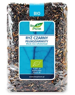 Bio Planet SERIA NIEBIESKA RYŻ CZARNY PEŁNOZIARNISTY BIO 1 kg - - Ryż - miniaturka - grafika 1