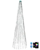 Oświetlenie świąteczne - BELIANI Łańcuch świetlny LED zielony 400 lampek 2 m sterowany aplikacją zmienne kolory z timerem i włącznikiem lampki choinkowe do salonuReplika acja - miniaturka - grafika 1