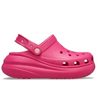 Klapki i japonki damskie - Klapki Crocs Classic Crush Clog 207521-6ZQ - różowe - miniaturka - grafika 1